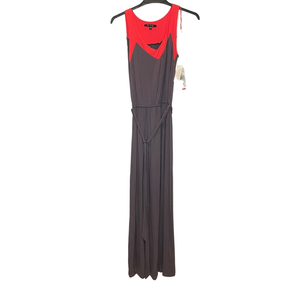 NWT Blu Sage Color Block Slip On Maxi Dress Sz Small